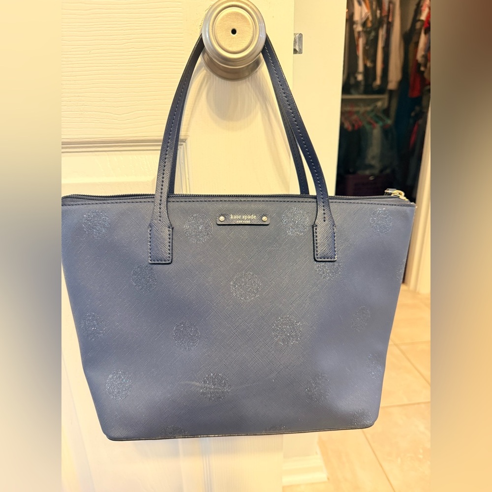 Kate Spade Navy Blue Tote Bag